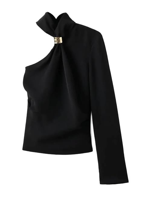 Mango | Asymmetrical Blouse With Metallic Detail | S