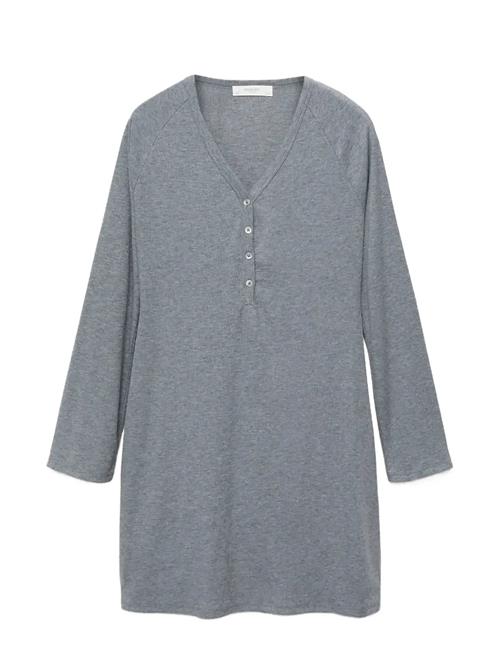 Mango | Ribbed-Knit Nightdress With Buttons | S