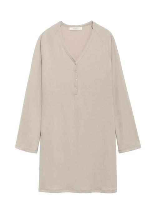 Mango | Ribbed-Knit Nightdress With Buttons | S