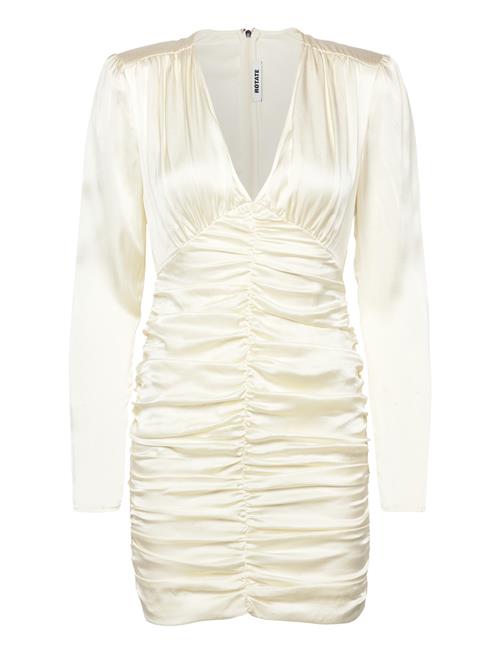 ROTATE | Satin Mini Gathered Dress | 40
