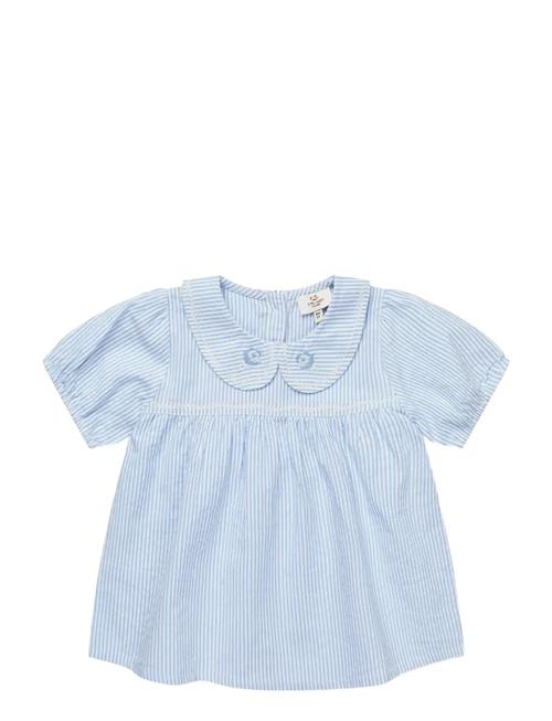 Copenhagen Colors | Seersucker Blouse W. Collar | 86