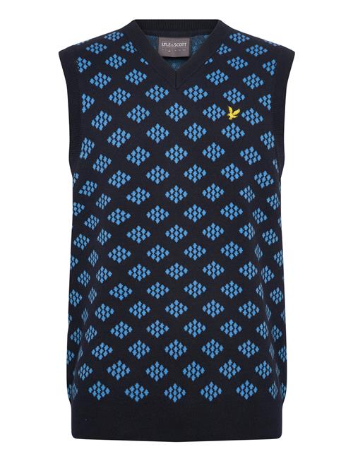 Lyle & Scott Sport | Golf V Neck Cotton Argyle Vest | S
