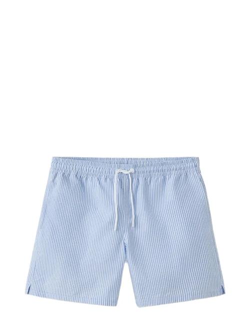 Mango | Seersucker Swimming Trunks | L