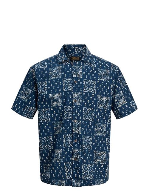 Jack & Jones | Jprblulyon Print Dobby S/S Shirt Sn | L