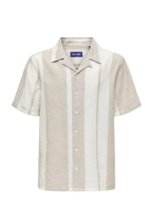 ONLY & SONS | Osjcaiden Life Ss Stripe Linen Resort Wv | 122