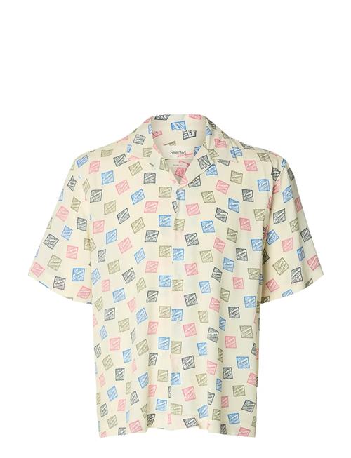 Selected | Slhrlxhotel Amour Stamps Aop Ss Shirt | L