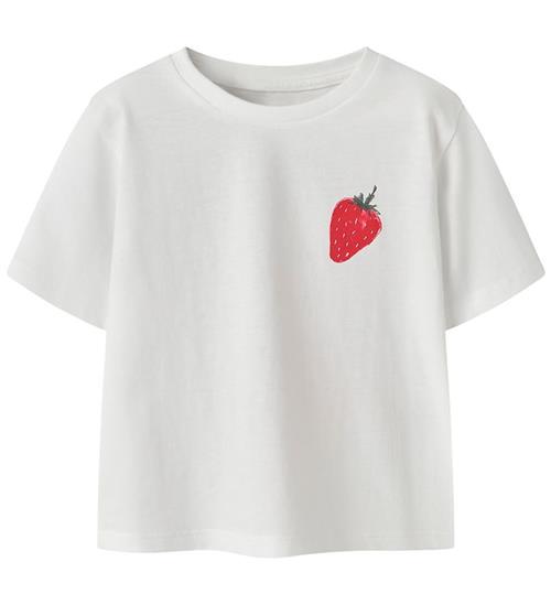 Name It T-shirt - NmfJaysline - Bright White m. Glimmer