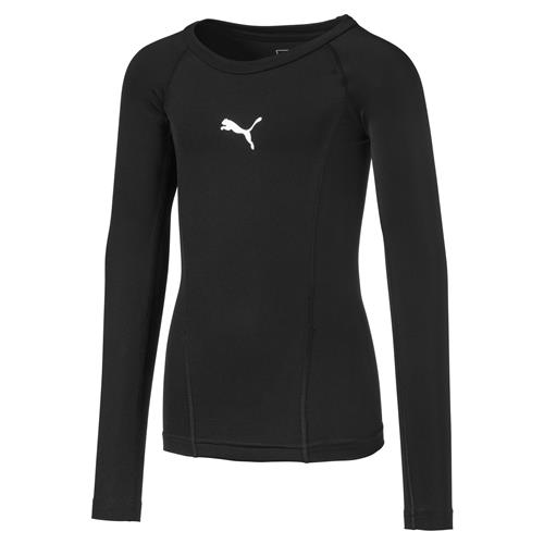 PUMA Funktionsskjorte  sort / hvid