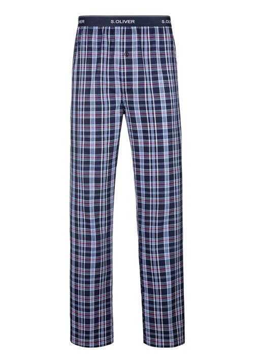 s.Oliver Pyjamasbukser  blå / rød / hvid
