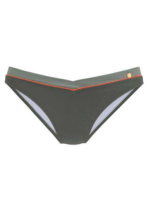 LASCANA Bikinitrusse 'Yuna'  oliven / pastelgrøn / orange