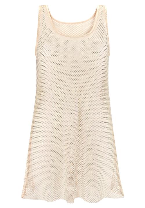 JETTE Kjole  beige / guld / blandingsfarvet