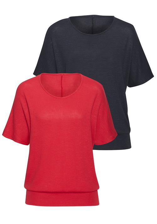 VIVANCE Shirts  mørkerød / sort-meleret