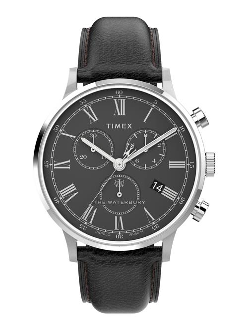 TIMEX Analogt ur 'Waterbury Classic'  mørkebrun / sølv