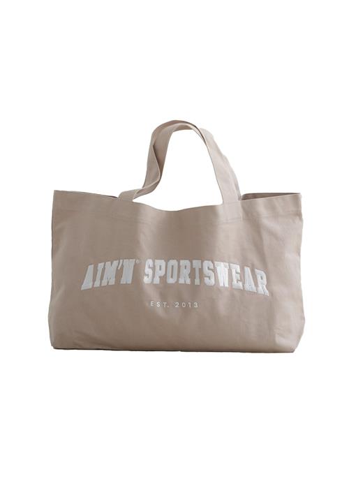 Aim'n Sportstaske 'Varsity'  taupe / hvid