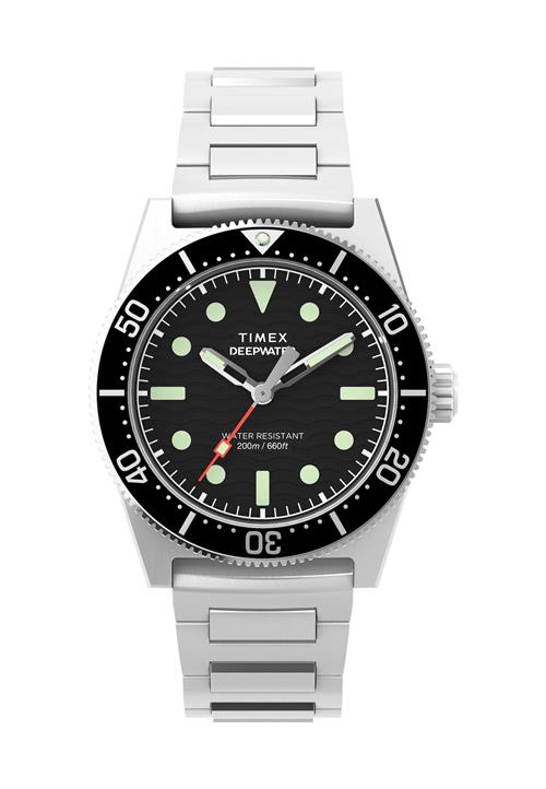 TIMEX Analogt ur 'Deepwater Reef 200'  grøn / sort / sølv