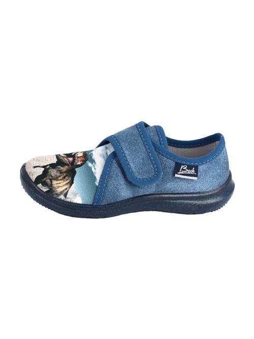 BECK Hjemmesko 'Spinosaurus'  blue denim / antracit / stone / hvid