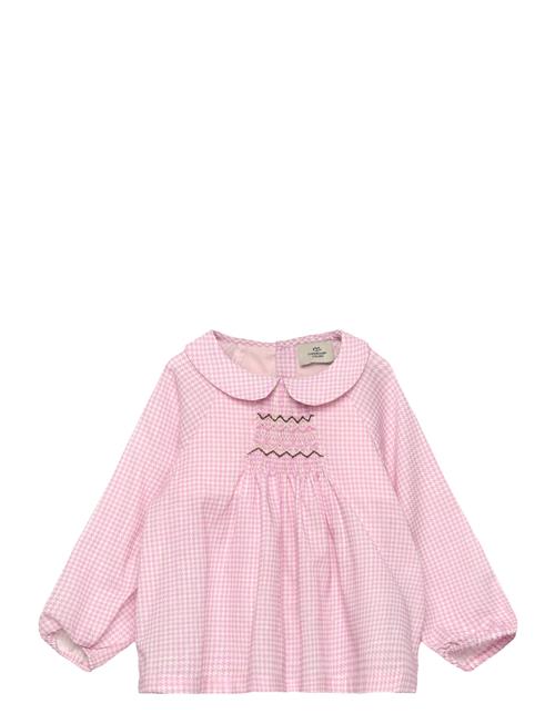 Copenhagen Colors | Houndstooth Blouse W. Handmade Emb. Smock | 122