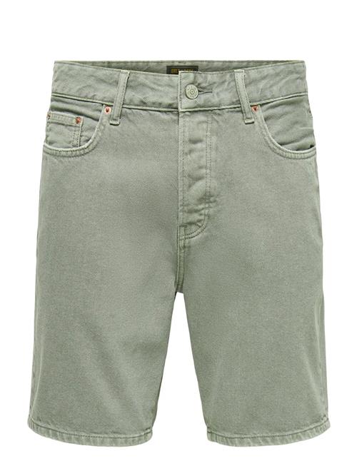 ONLY & SONS | Onsedge Green 7979 Tai Dnm Shorts Noos | L
