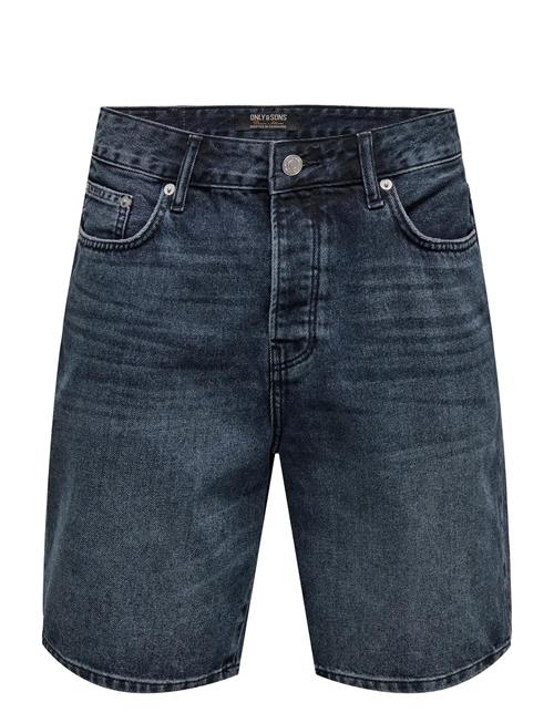 ONLY & SONS | Onsedge Blue Black 6607 Tai Dnm Shorts | M