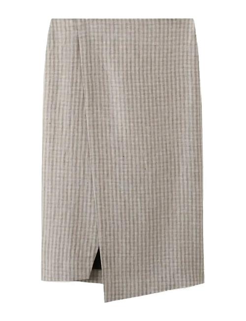 Mango | Check Wrap Skirt | 32