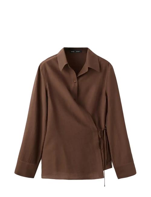 Mango | Wrap Shirt With Bow | L