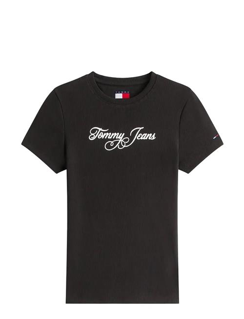 Tommy Jeans | Tjw Slim Ess Logo 1 Rib Tee Ext | XS