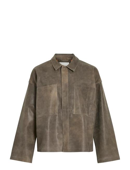 ROUGE EDIT | Rounila Ls Leather Overshirt/1 | 34