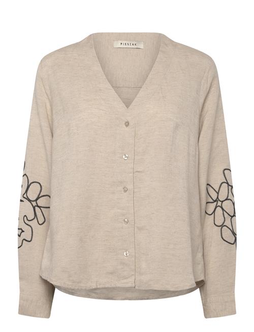 Pieszak | Pd-Camilla Emb. V-Neck Shirt | 34