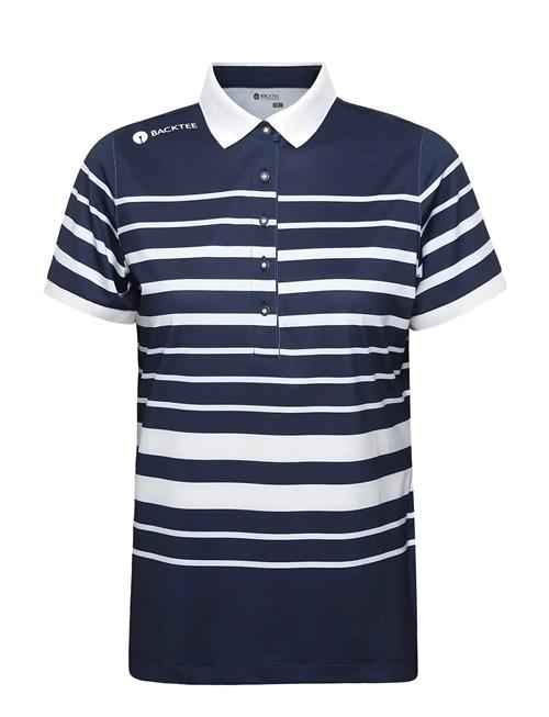 BACKTEE | Ladies Fine Stripe Polo | XL