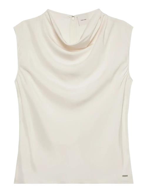 Calvin Klein | Viscose Twill Cowl Neck Tank | XL