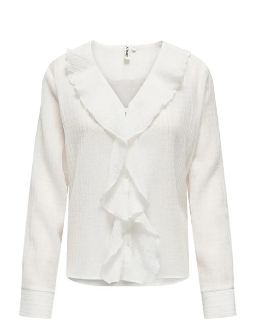 ONLY | Onlisa Ls V-Neck Frill Top Wvvn | XS