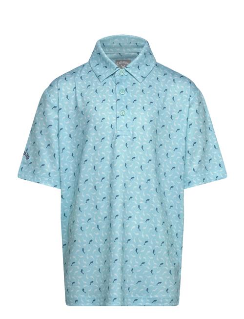 Callaway | Dolphin Texture Print Polo | L