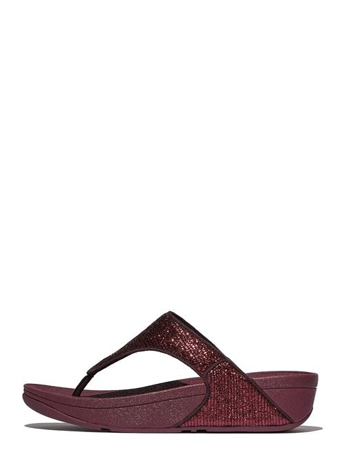FitFlop | Lulu Crinkled-Shimmer Toe-Post Sandals | 39