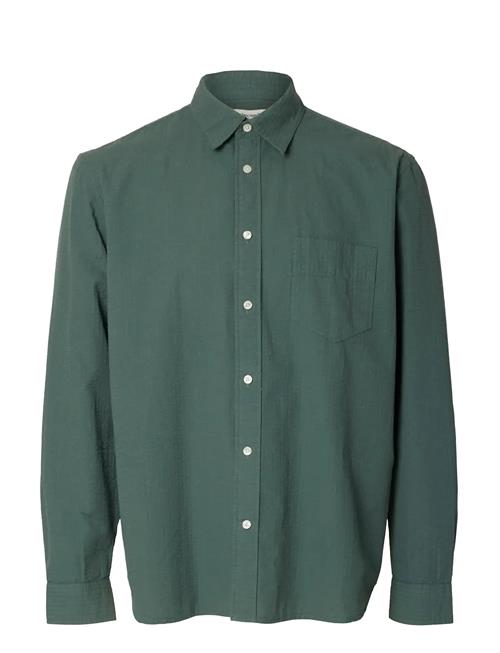Selected | Slhregfreddie Solid Seersucker Ls Shirt | XXL
