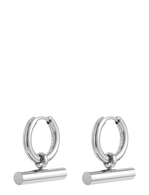 Bud to rose | T-Bar Hoop Silver | ONE SIZE