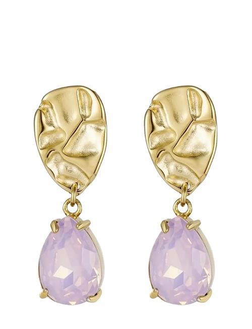 Bud to rose | Karma Crystal Earring Opal Pink/Gold | ONE SIZE