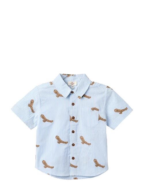 Copenhagen Colors | Seersucker Shirt W. Emb | 92