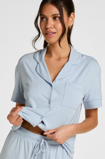 Hunkemöller Kortærmet jerseyjakke Essential Blå