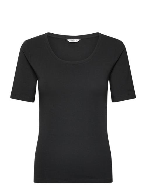 GANT | Slim Cot/Ela Ss Scoop Neck Top | S