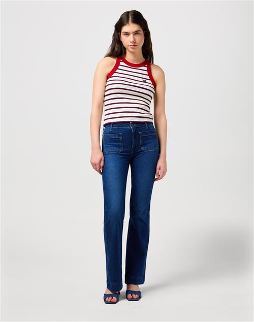 WRANGLER Jeans  blå / hvid