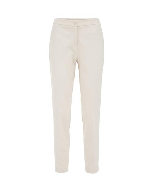 WE Fashion Bukser med fals  beige