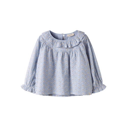 LIL ATELIER Skjorte Bluse Tessie Zen Blue