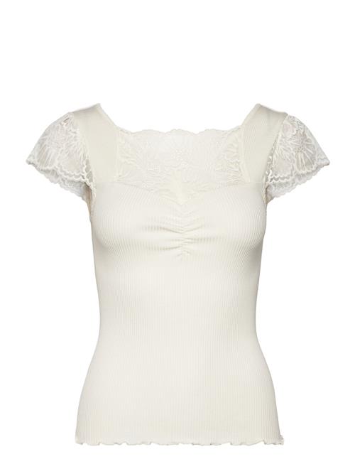 Rosemunde | Silk T-Shirt W/ Lace | XL