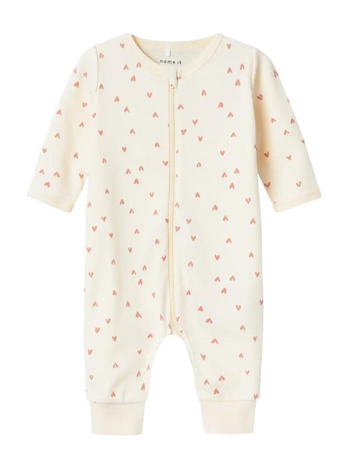 name it | Nbfnightsuit Zip Buttercream Hearts Noos | 104