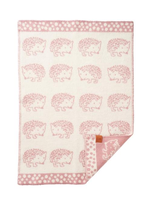 Klippan Yllefabrik Hedgehog Lambswool Blanket Pink  Pink One Size  Lyserød  One Size  unisex