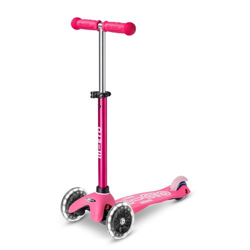 Micro Mini Deluxe LED Løbehjul Pink  Pink One Size  Lyserød  One Size  unisex