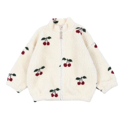 Konges Sløjd JODY Teddyfleecejakke Cherry 3 Y  Rød  3 år  unisex