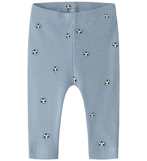 Name It Leggings - Rib - NbmHaball - Ashley Blue