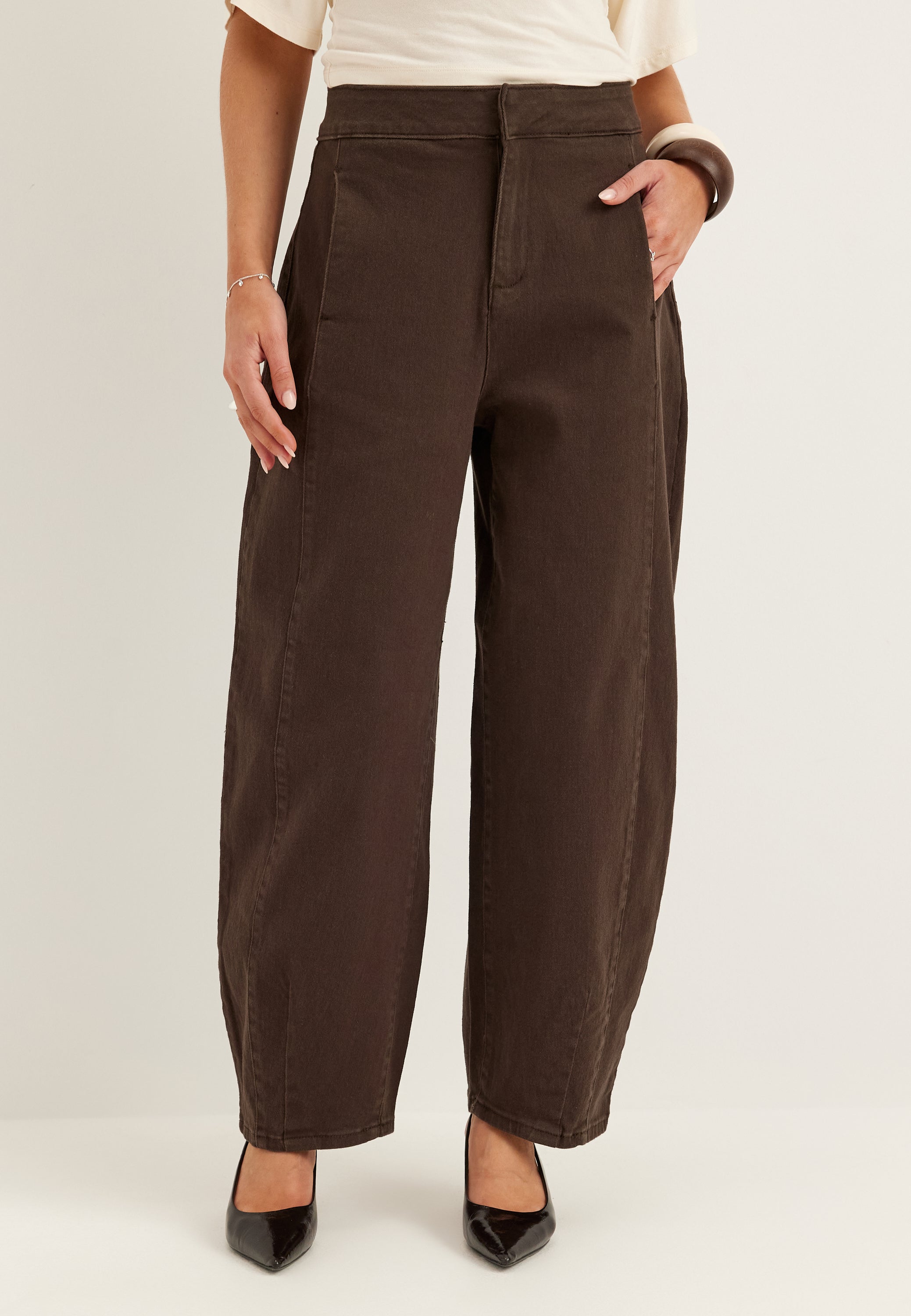 VILA Vichia Hw Barrel Jeans