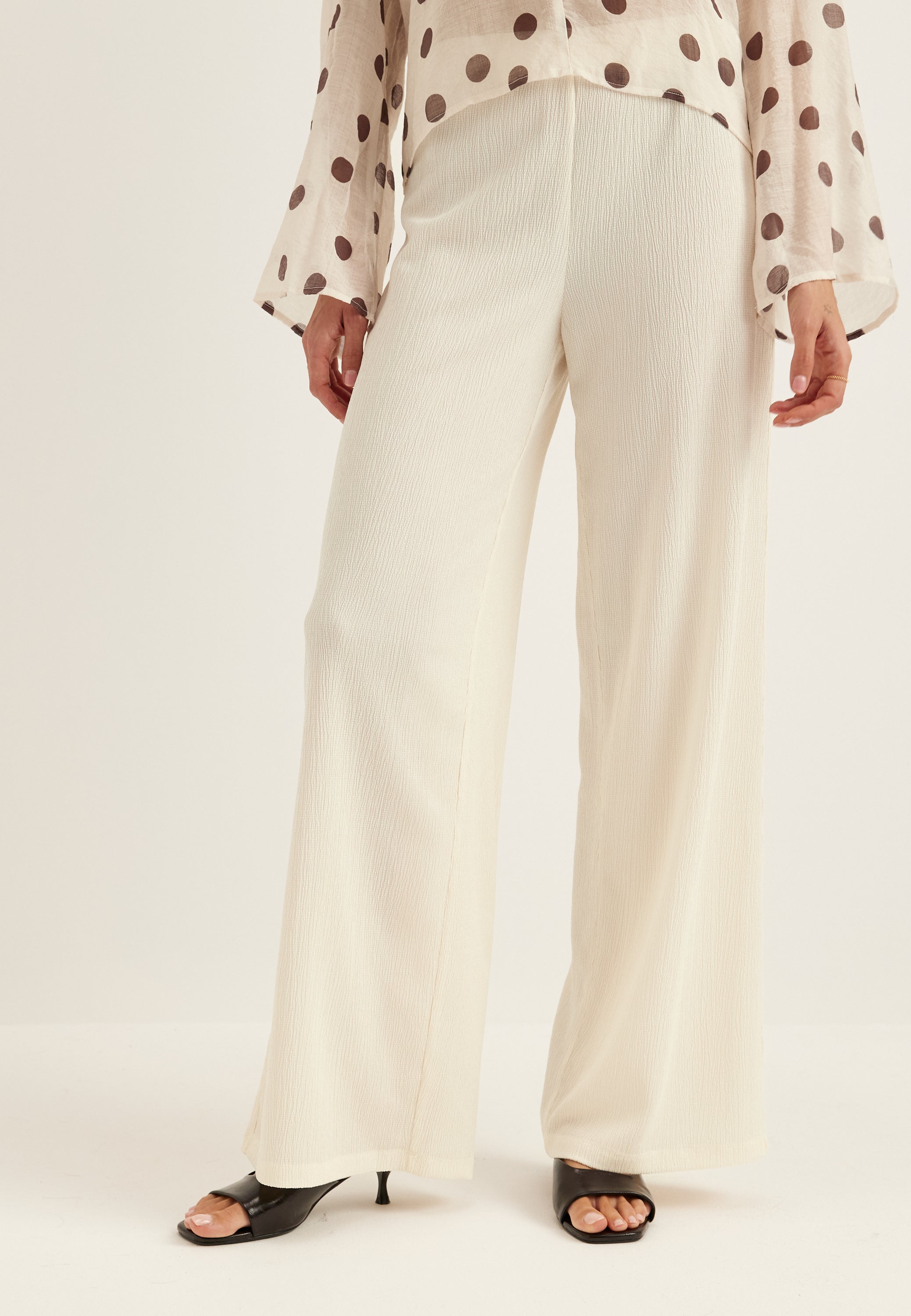 BUBBLEROOM Structure Wide Trousers